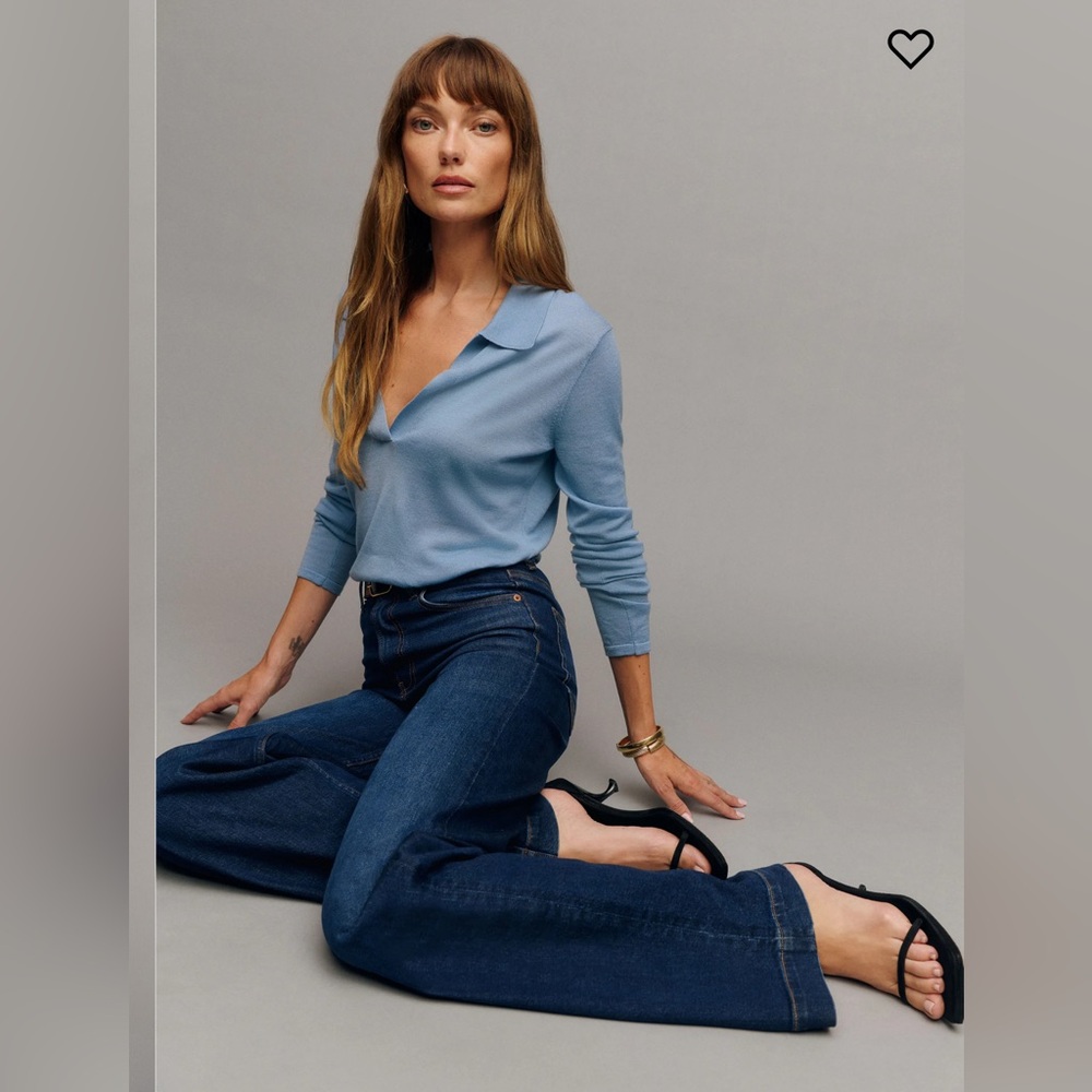 Reformation Bex Super Stretch High Rise Wide Leg Jeans